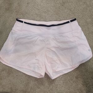 Lululemon, Size 4, Speed Up Lined light pink shorts